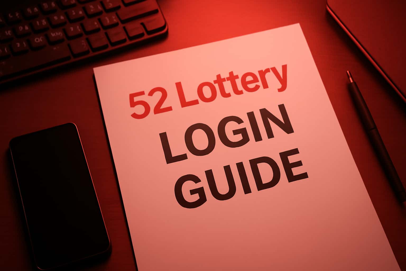 An informative guide on accessing the 52 Lottery login portal.