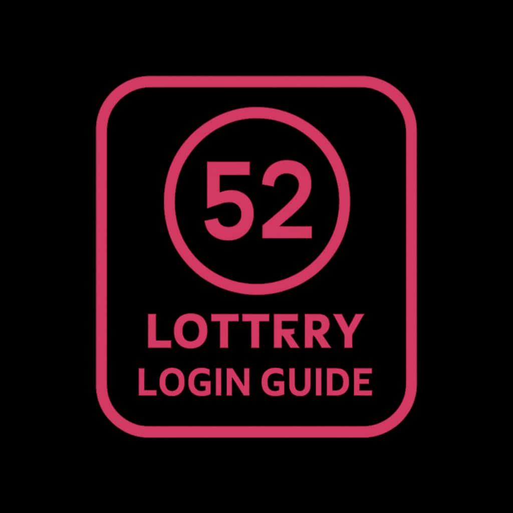 A badge symbolizing 52 Lottery Login Guide.