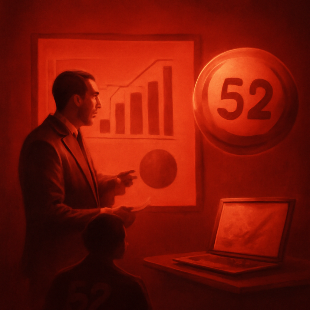 An educational diagram detailing security measures for a 52 Lottery account.