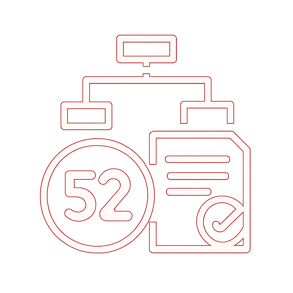 A badge illustrating the safety of the 52 Lottery platform.