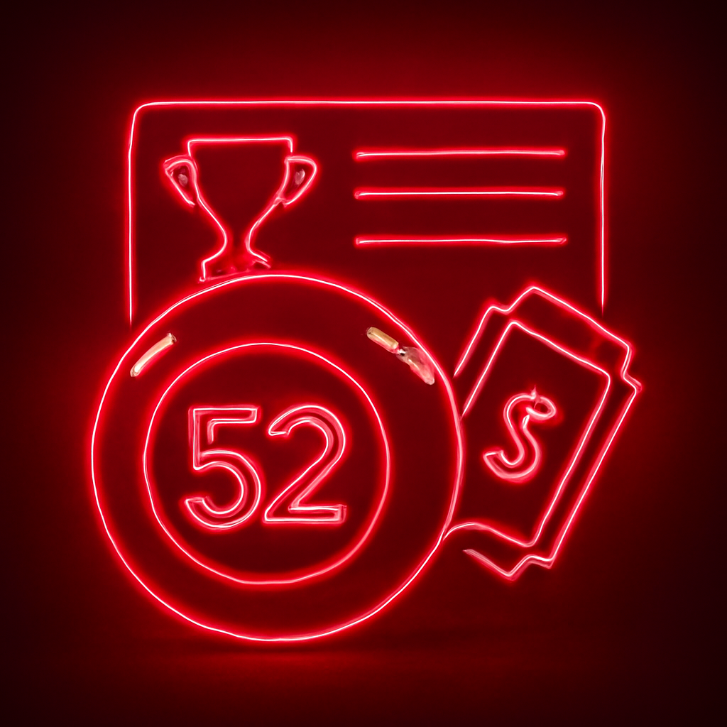 Icon representing the 52 Lottery App Review.