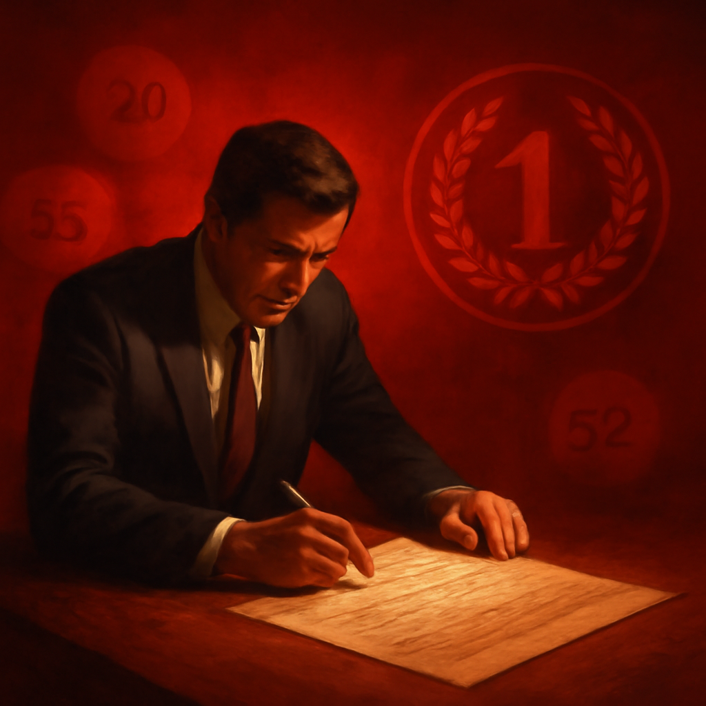 Diagram showing features and tips for the 52 Lottery.