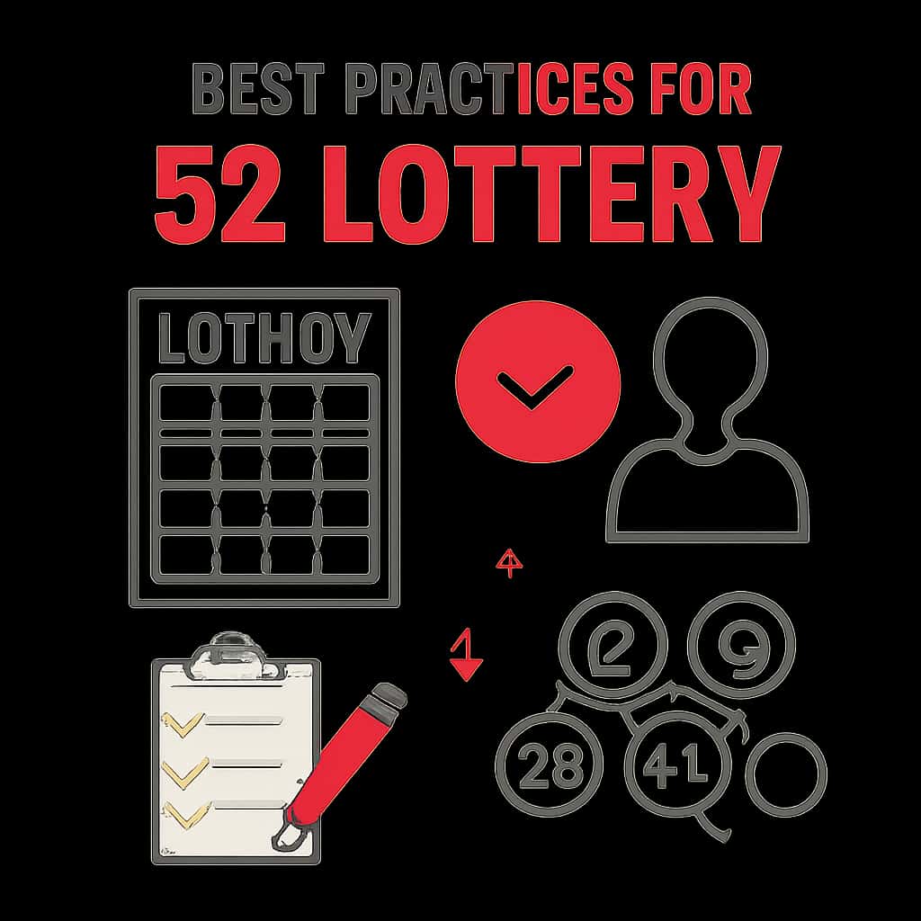 Illustration explaining best practices for user accounts in 52 Lottery.