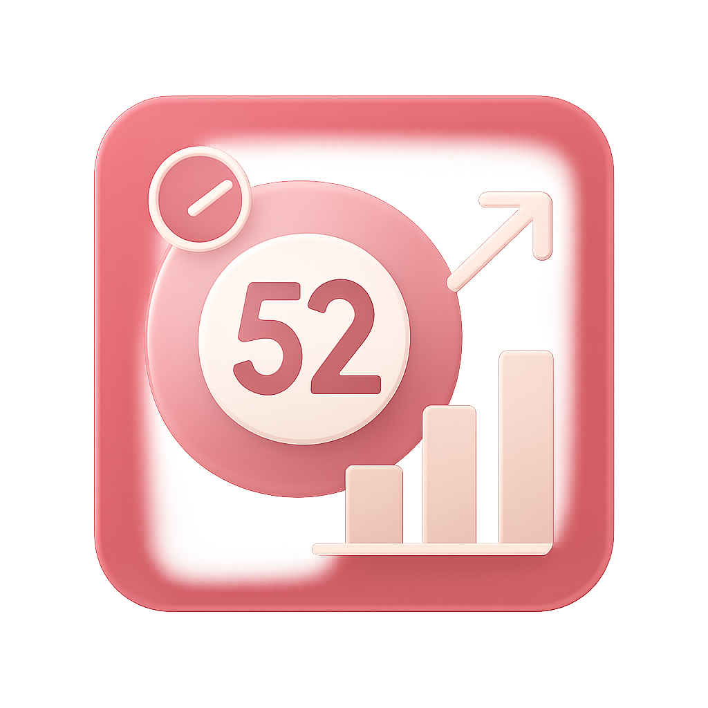 A badge illustrating the safety of the 52 Lottery platform.