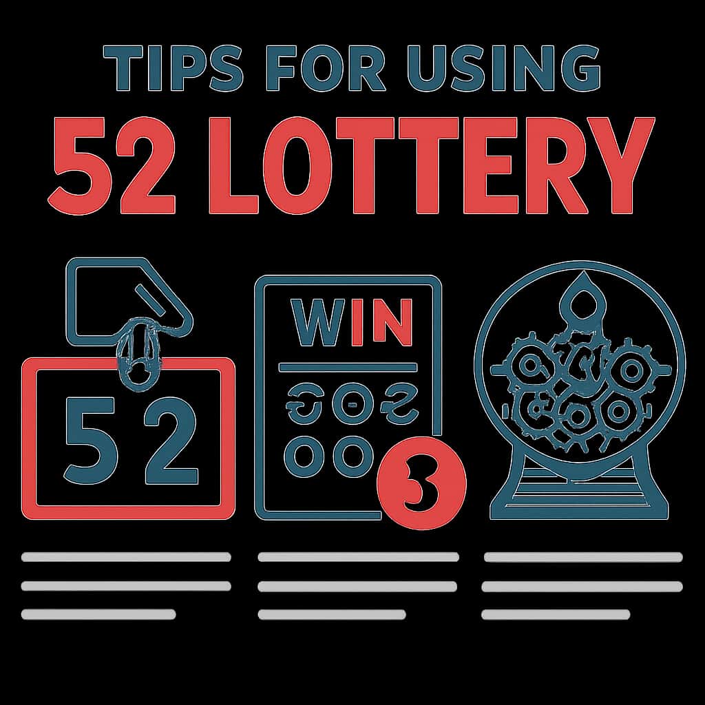 Diagram showing features and tips for the 52 Lottery.